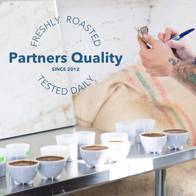 PARTNERS COFFEE ROASTERS - Whole Bean Coffee (Flatiron - Espresso, Medium-Dark Roast) 12oz