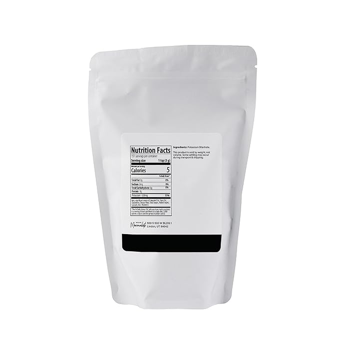 Minimalist Cream of Tartar, For Baking and Stabilizing Egg Whites, Packaged in a Resealable Bag (1