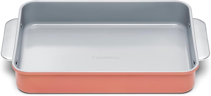 Caraway Non-Stick Ceramic 9”x13” Rectangle Pan - Naturally Slick Ceramic Coating - Non-Toxic, PTFE
