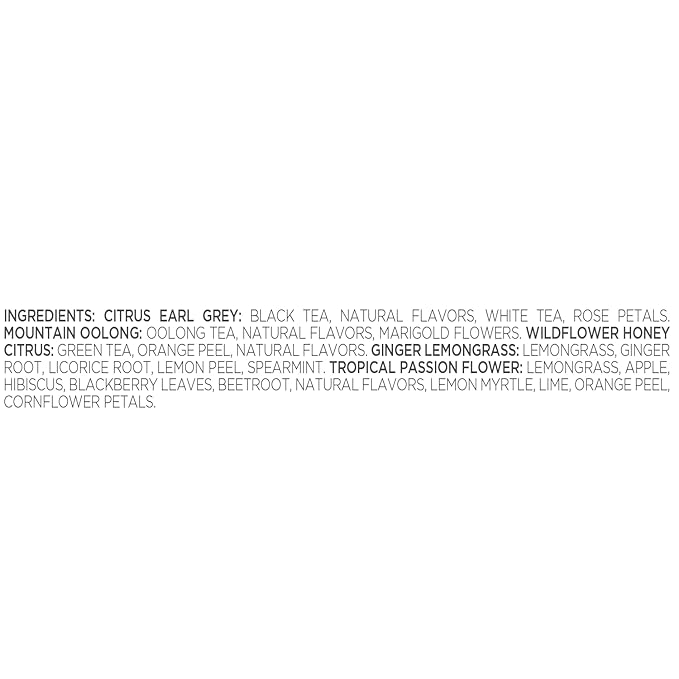 Tea Forte Demoiselle Petite Presentation Box Tea Gift Set Sampler, 10 Count, 2 of Each Variety