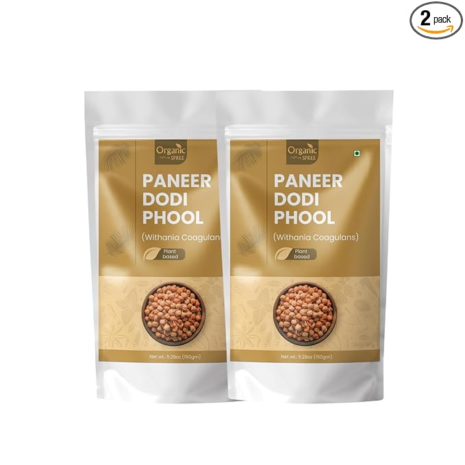 Organic Spree Paneer Dodi Phool 150g – Withania Coagulans – Pure Indian Rennet for Metabolic