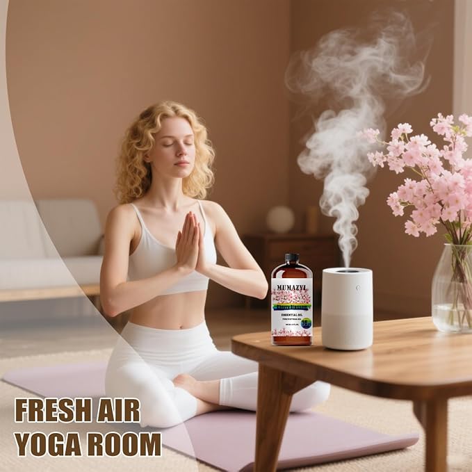 Cherry Blossom Essential Oil, Cherry Blossom Oil 16 Fl Oz 480ML for Diffuser Humidifier Yoga