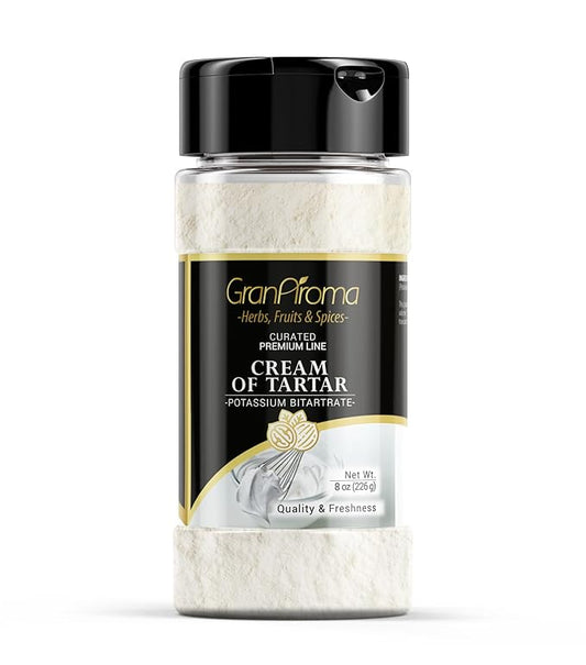 GranAroma Cream of Tartar, Kitchen Staple, Cakes & Cookies, Stabilizing Agent (8 Ounce)