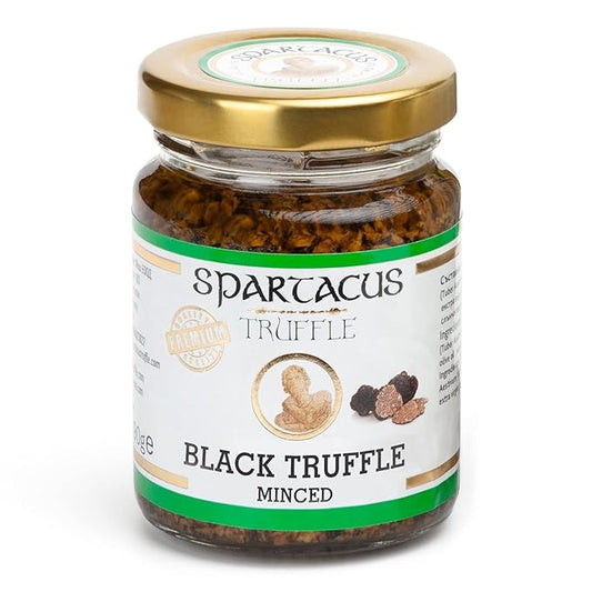 Spartacus Black Truffles Preserved in Extra Virgin Olive Oil - Perfect Gourmet Seasoning for Pizza