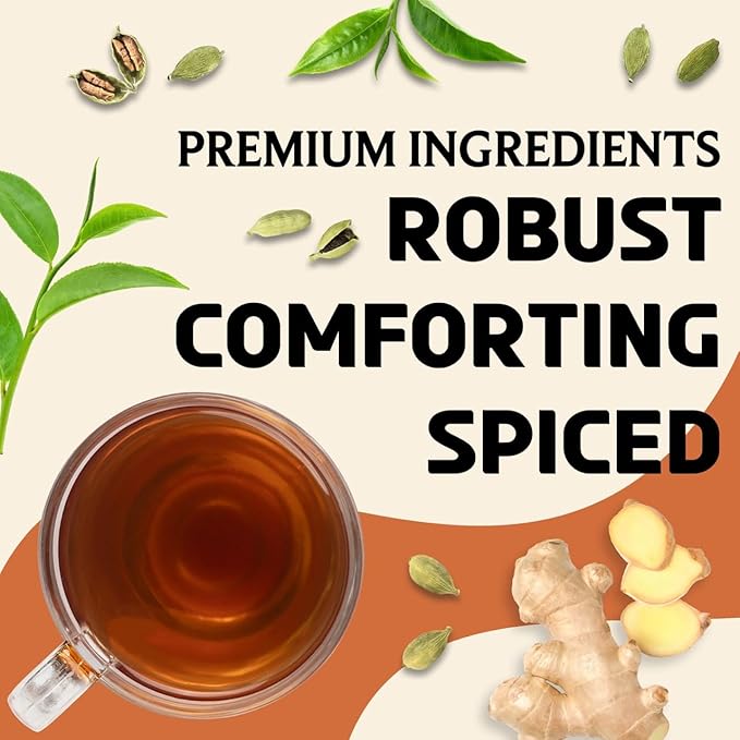 BREWIX, Royal Bengal Masala Chai Tea with Ginger and Cardamom | Loose Leaf CTC TEA (50+ Cups
