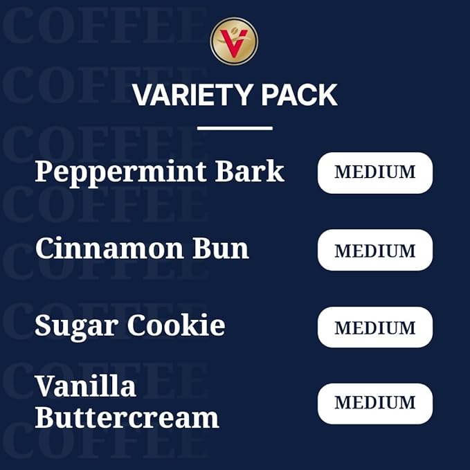 Victor Allen's Coffee Winter Wonderland Variety Pack, 96 Count, Single Serve Coffee Pods for Keurig
