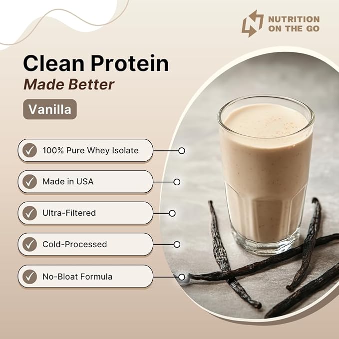 Travel Whey Protein Isolate Packets ??Single-Serve Protein Powder ??25g Protein + 5g Creatine