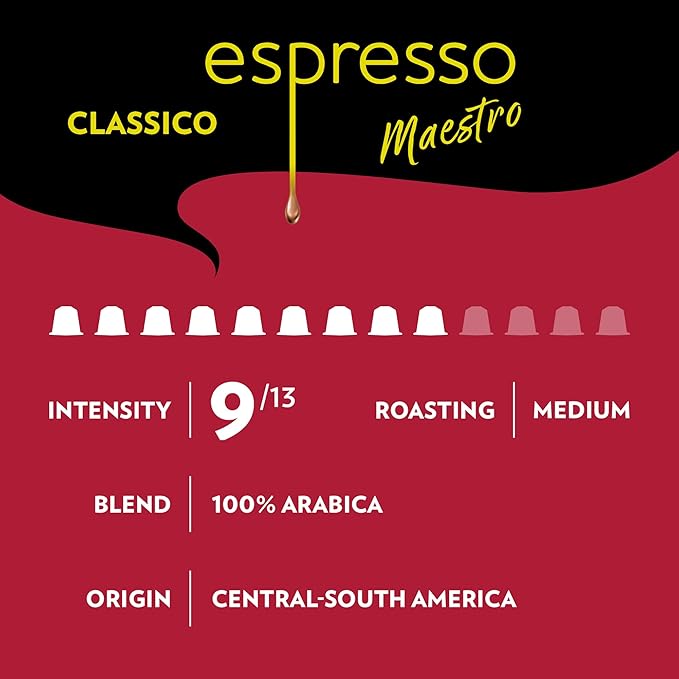 Lavazza Espresso Favorites Collection of Aluminum Capsules Compatible with Nespresso* Original