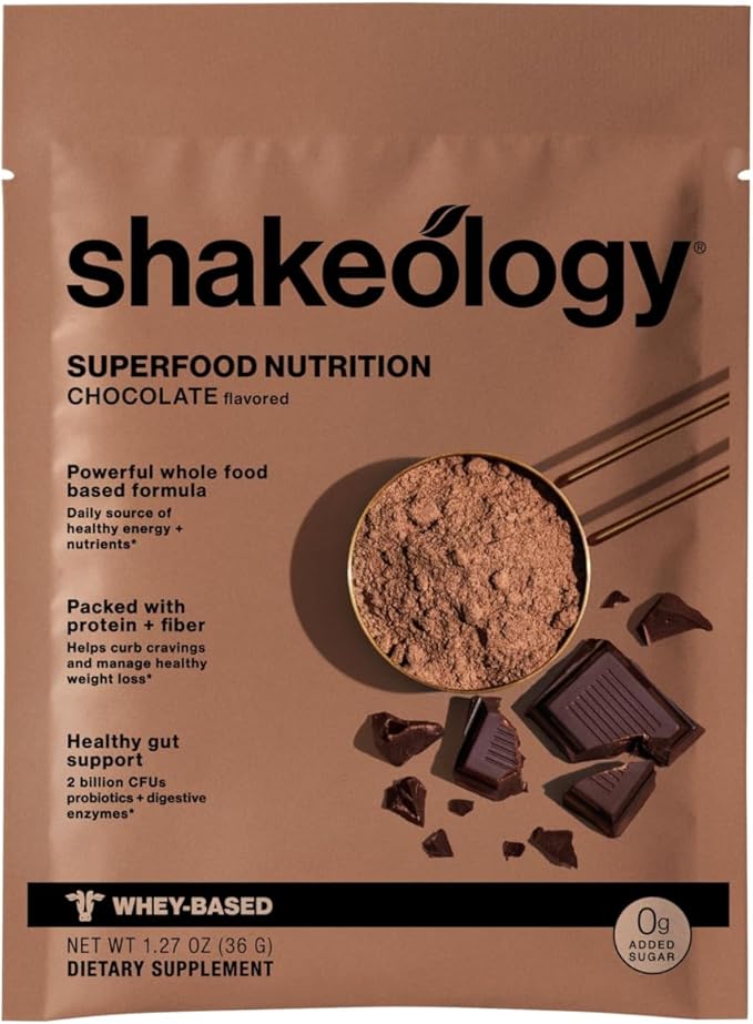 Shakeology 0g Added Sugar Sampler Pack Vegan & Whey Protein Powder, Gluten Free Superfood Protein