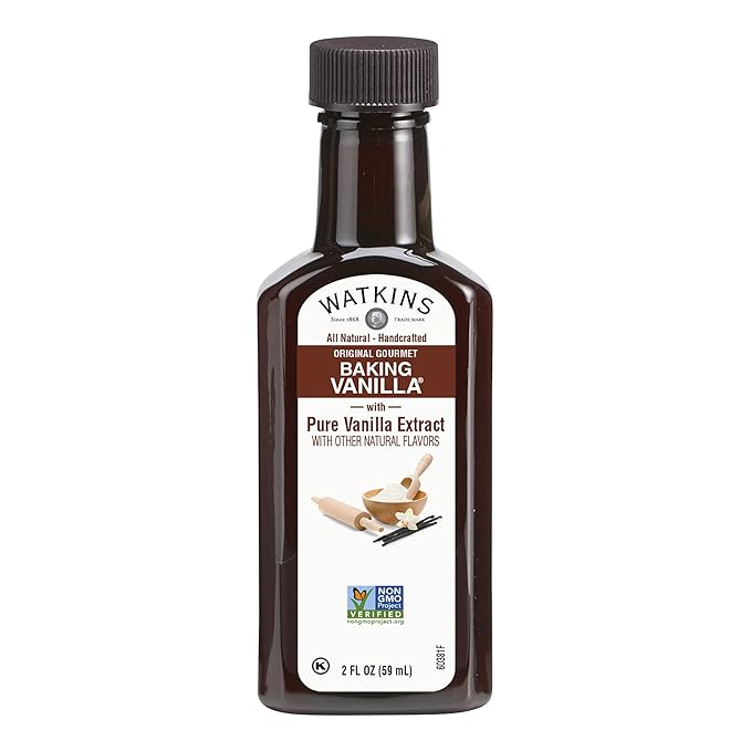 Watkins All Natural Original Gourmet Baking Vanilla with Pure Extract, 2 fl. oz. Bottle, 1-Pack