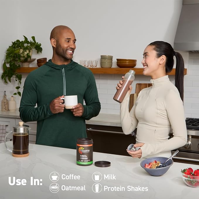 CocoaVia Cardio Health Cocoa Powder, 30 Servings, 500mg Cocoa Flavanols, Support Heart Health