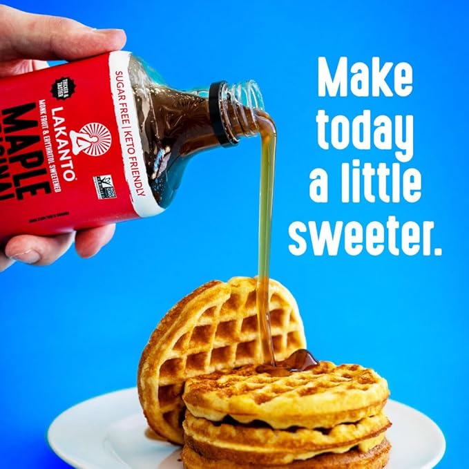 Lakanto Sugar Free Maple Syrup - Monk Fruit Sweetener, Keto Diet Friendly, Vegan, 1g Net Carbs