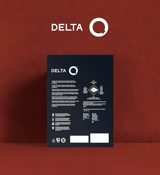 Delta Q Espresso Pods for Delta Q machines, Qalidus - Intensity 10, Notes of Caramel, XL Pack - 80