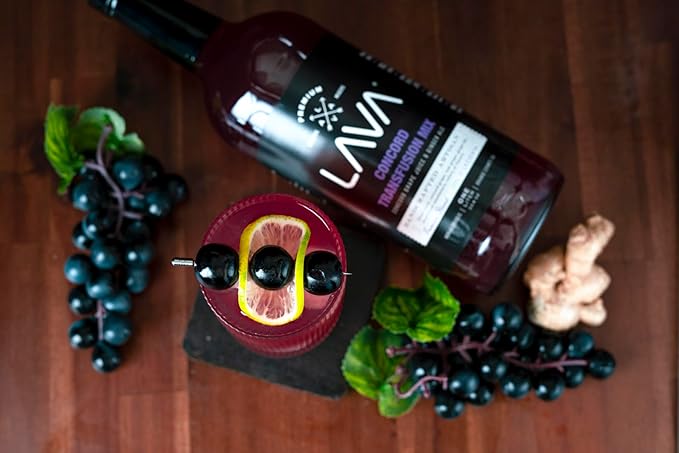 (3 Pack) LAVA Premium Concord Transfusion Mix made with concord grape juice, real ginger, ginger