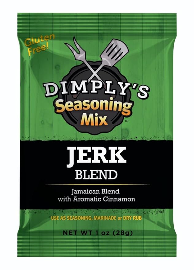 Dimply's Cajun and Jerk Seasoning Mix, Marinade and Dry Rub Perfect for Chicken, Meat, Vegetables