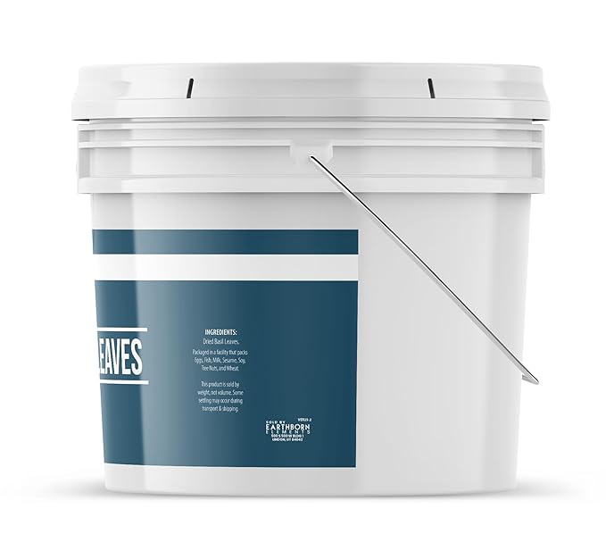Earthborn Elements Basil Leaves 1 Gallon Bucket, Kitchen Staple, Aromatic & Versatile, Chopped