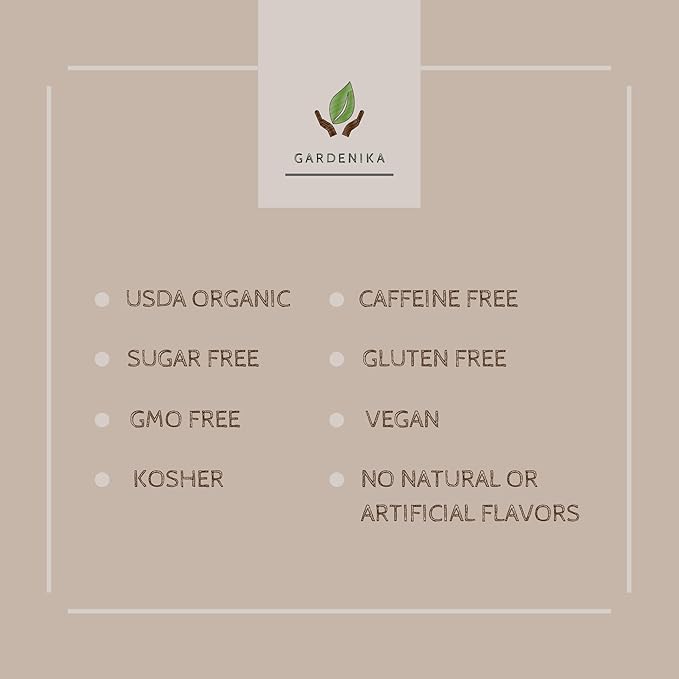 Gardenika Organic Loose Leaf Tea Sampler - Herbal Caffeine-Free Set - Ayurvedic Blend, KSA Kosher