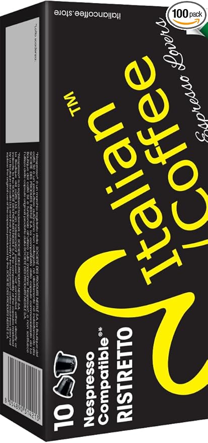 Italian Coffee for Espresso Lovers pods compatible with Nespresso Original machines, Italian
