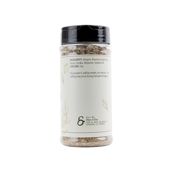 Olive & Vine Italian Seasoning, Herb Blend, Use in Pasta, Pizza, Salads, Rich Tradition, Authentic