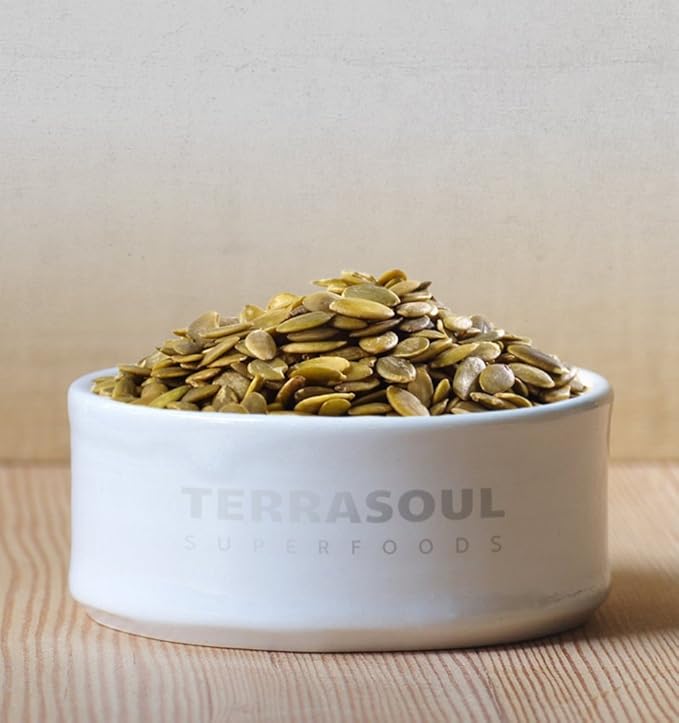 Terrasoul Superfoods Organic Pumpkin Seeds, 2 Lbs - Premium Quality, Shelled, Raw, Unsalted