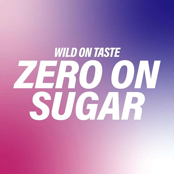 GURU ZERO SUGAR Wild Berry Organic Energy Drink with Plant Based Natural Caffeine from Green Tea