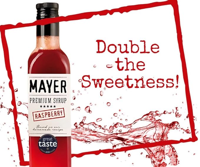 Mayer Hungarian Raspberry Artisanal Syrup ??Award-Winning, All-Natural, Vegan, Over 50% Real