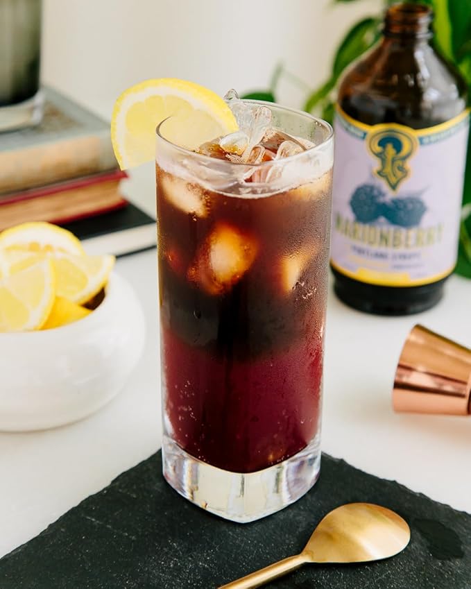 Portland Syrups Marionberry Syrup - Craft Pacific Northwest Fusion for Cocktails, Desserts, Soda