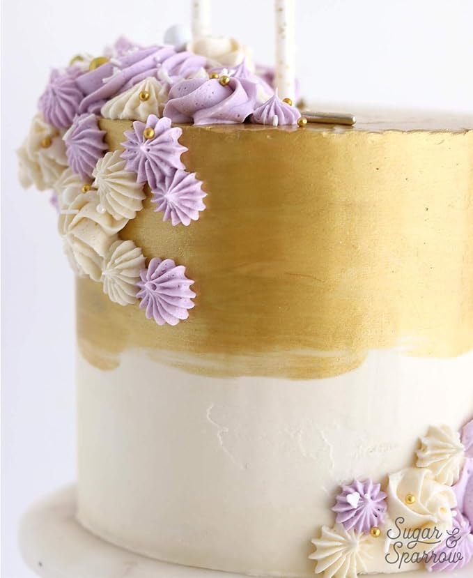 Luster Dust - Gold Pearl (4g 1x Jar) | Edible Vegan Dust & Paint for Cake Decorating, Ice Cream