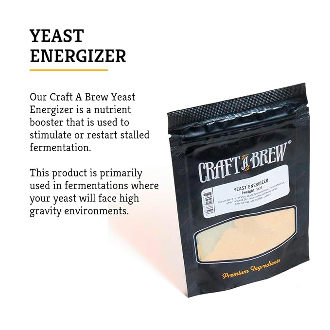 Craft A Brew - Yeast Energizer - For Wine & Beer Brewing - Nutrient Booster - For Stalled