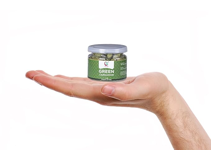 Indian GREEN CARDAMOM Pods Whole | 1 oz | Flavourful Indian Spice | Semillas de Cardamomo | by