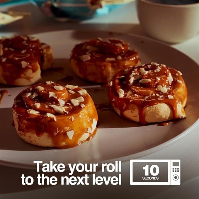 Legendary Foods 22g Protein Roll+ Sticky Bun Flavored, High Protein Snack Cakes, Low Carb Meal