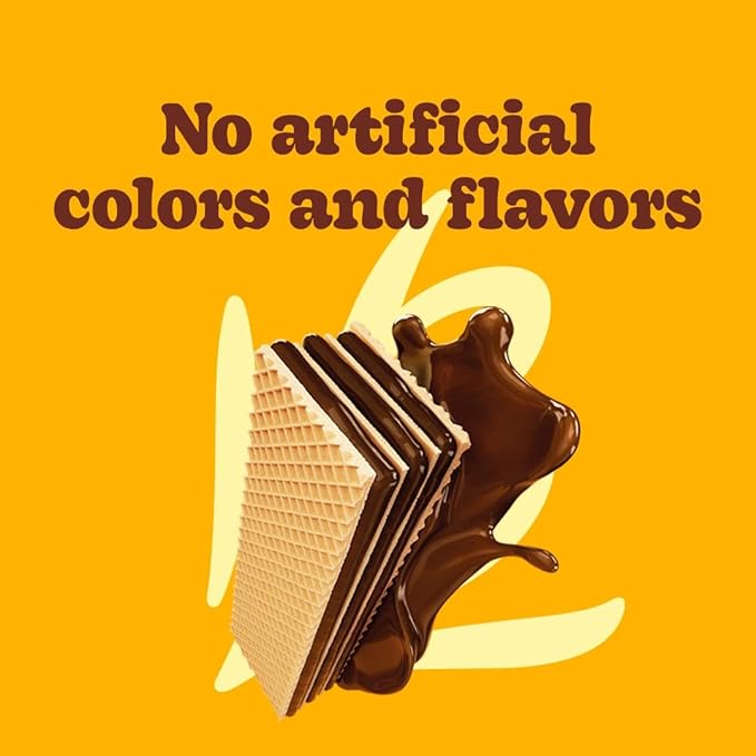 Bauducco Chocolate Wafers - Crispy Wafer Cookies With 3 Delicious, Indulgent, Decadent Layers of
