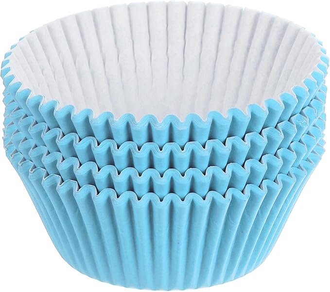 uxcell 100 Pcs Cupcake Liners, Muffins Paper Baking Cups Wrappers Standard Greaseproof for Baking
