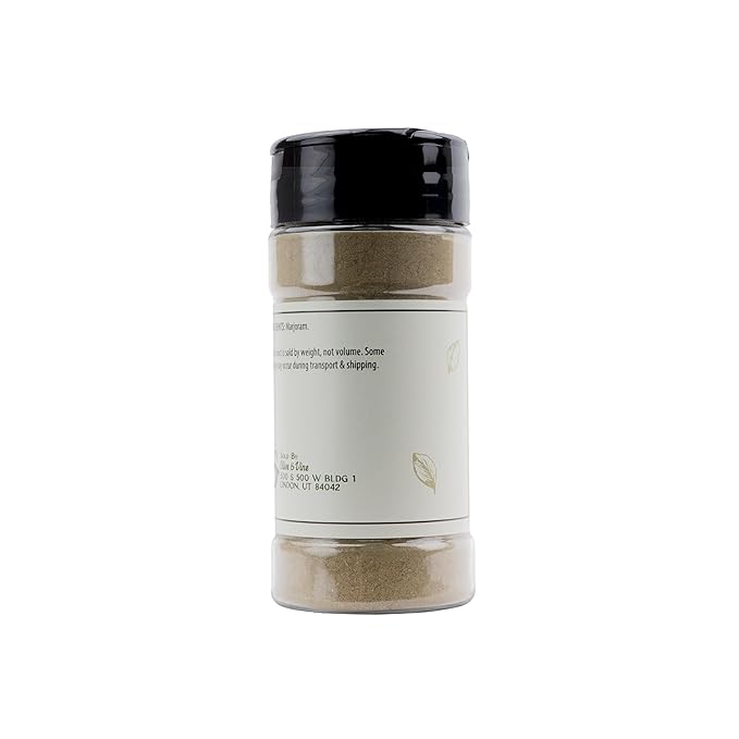 Olive & Vine Ground Marjoram, Earthy & Sweet, Seasoning for Soups, Stews, and Roasts, With Rich
