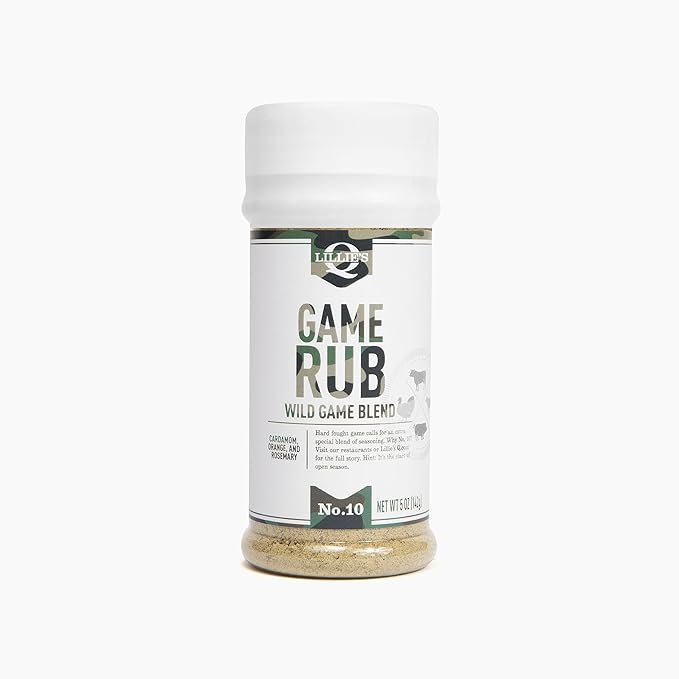 Lillie?™s Q - Game Rub for Wild Meat, Cardamom & Rosemary Seasoning for Grilling, Flavorful Rub
