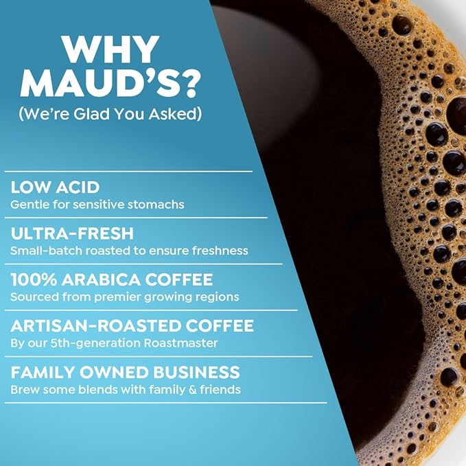 Maud's Family Pack Coffee Pods Variety Pack, 136 ct, 12 Assorted Flavors, Medium Roast Recyclable
