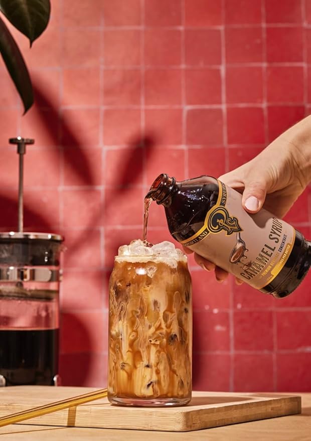 Portland Syrups Caramel Syrup – Flavoring for Coffee, Lattes, Cold Brew, Macchiatos, Cocktails, &