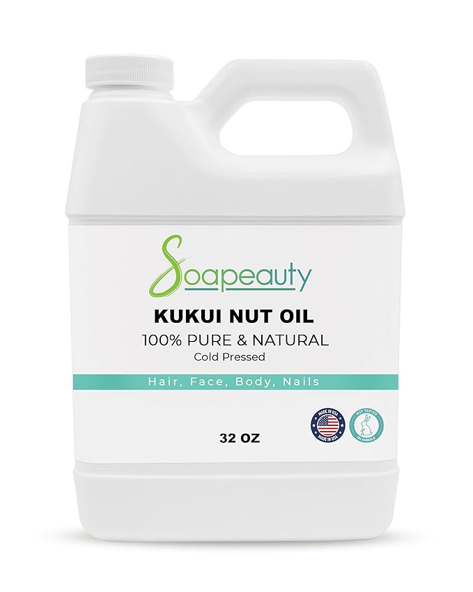 Soapeauty KUKUI NUT Oil Cold Pressed Unrefined | 100% Natural Available in Bulk | Carrier for