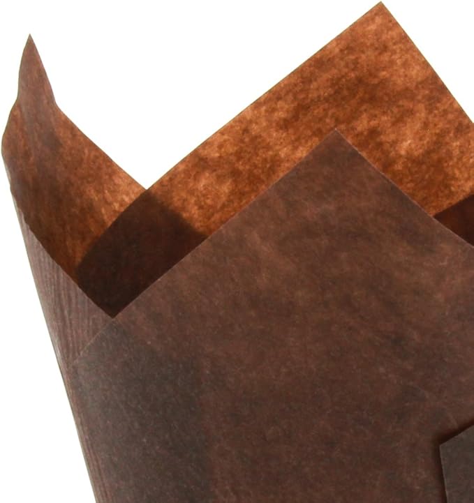 Brown Tulip Baking Cups, Medium Size, for Muffins, Cupcakes, Eco Friendly, Disposable, Non-Stick