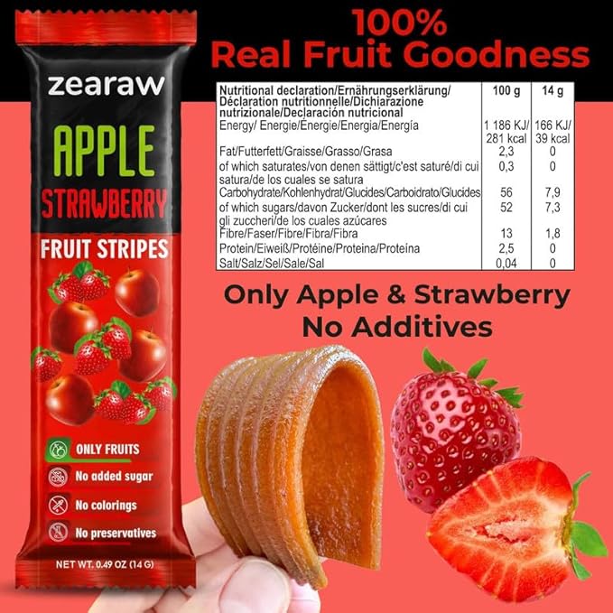 ZEARAW Healthy Fruit Snacks for Adults and Kids ??30 Organic Fruit Leather with Dried Pineapple