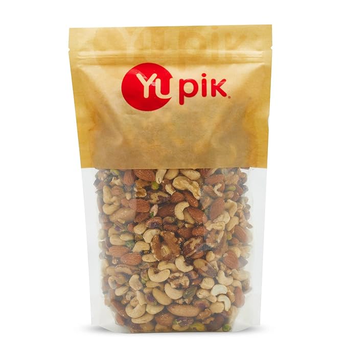Yupik Raw Mix Nuts, 1 lb, Premium Natural Mixed Nuts with Almonds, Walnuts, Pistachios, Cashews