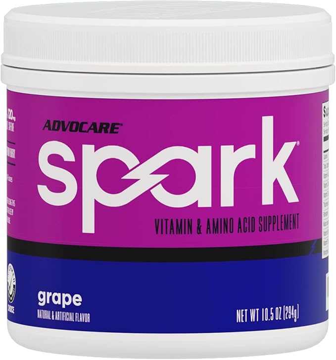 AdvoCare Spark Vitamin & Amino Acid Supplement - Focus & Energy Drink Powder Mix with Vitamin A