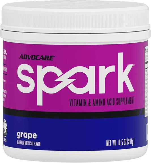 AdvoCare Spark Vitamin & Amino Acid Supplement - Focus & Energy Drink Powder Mix with Vitamin A