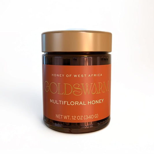 Goldswarm Premium Raw Honey – Pure & 100% Natural Multifloral Honey from West Africa, Award-Winning
