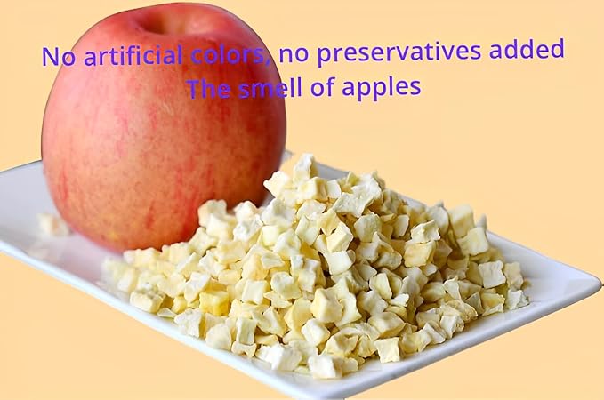Dried Apple 250g Apple Diced Apple Granules no Sugar Added Sweet and Sour Taste, Fruit Tea Baking