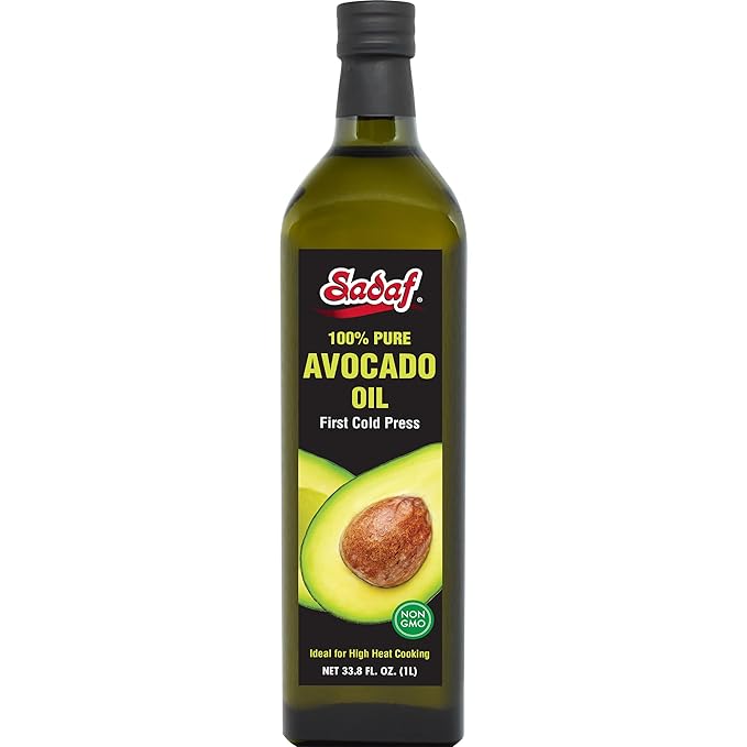 Sadaf Avocado Oil - First Cold Press Avocado Oil for Cooking and Food Flavoring - 100% Pure