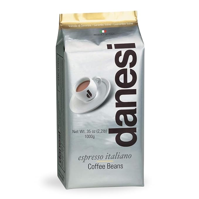 Danesi Caffe Italian Whole Coffee Beans - Espresso Coffee Beans and Medium Roast Whole Bean