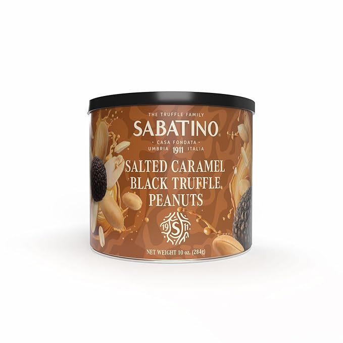 Sabatino Salted Caramel Truffle Peanuts ??Gourmet Roasted Peanuts with Salted Caramel & Black