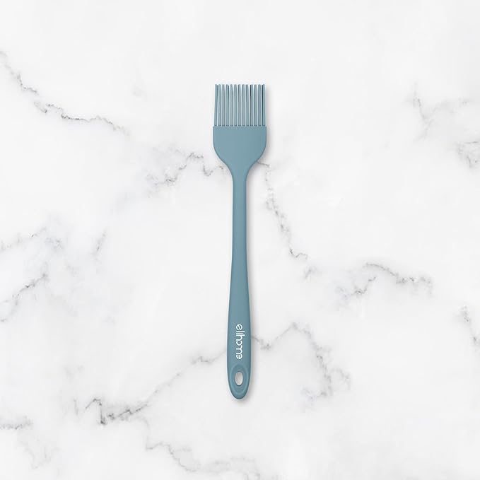 Elihome Mini Silicone Basting Pastry Brush, Cooking Brush for Oil Sauce Butter Marinades, Food