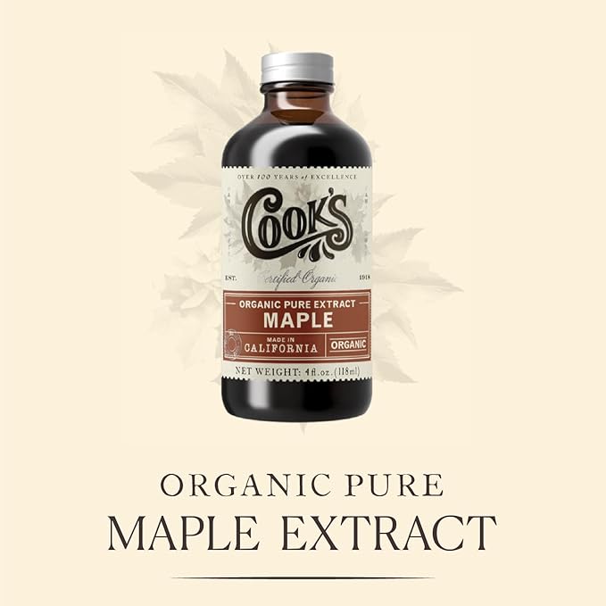 Cook's, Organic Maple Extract, Premium Maple Sap from Vermont's Finest Maple Trees, 128 Ounces (1